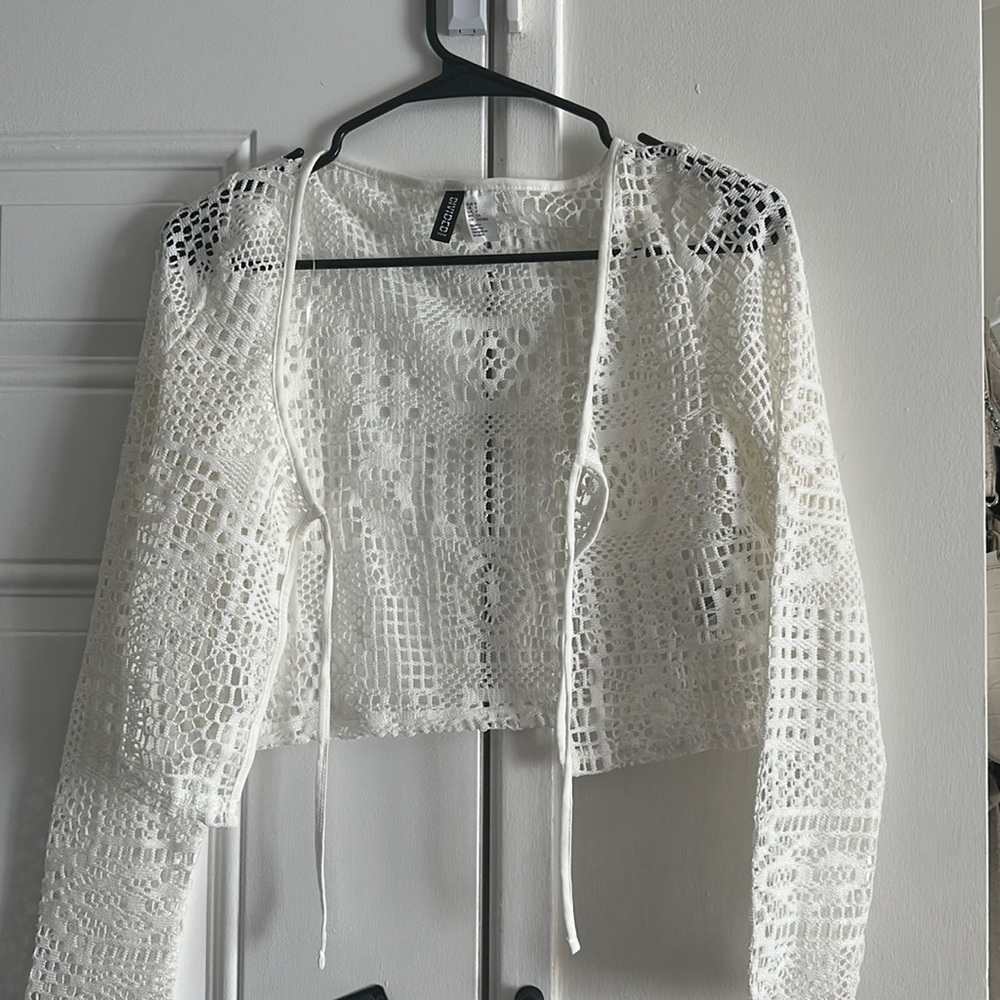 Swim cover up see through top vibe